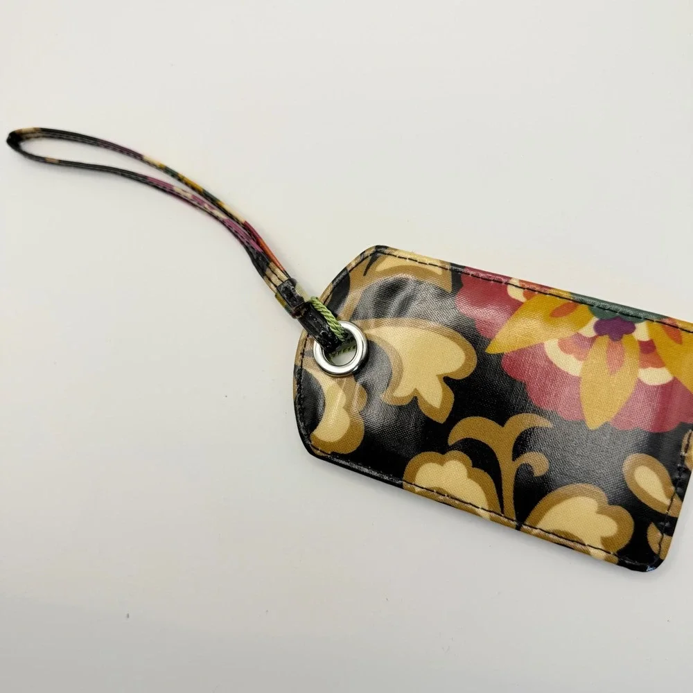 NWT Vera Bradley Luggage ID Tag Suzano Classic Pattern Travel Holder - Picture 2 of 5